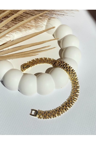 Altın /gold Renk 14k Kaplamalı Xupıng Vıp Bileklik Altın