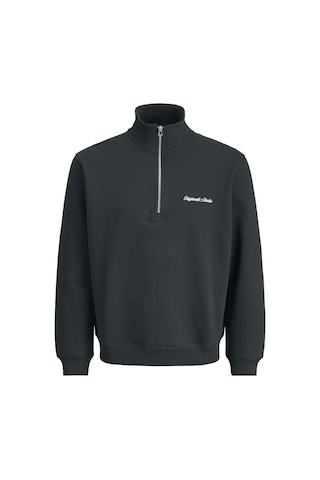 Jack & Jones Erkek Yarim Fermuarli Dik Yaka Sweatshirt - Norrebro - 12282899 Forest River
