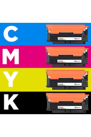 Hp Color Laser Mfp 179fnw Uyumlu Toner Seti Siyah - Mavi - Sarı - Kırmızı
