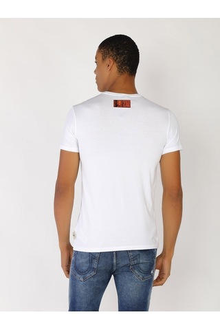 Roberto Cavalli Erkek Tshirt /M.Rob.0421.14024 Beyaz