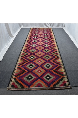 Zehra Abla Halı El Dokuma Enteresan Doğu Anadolu Herki Yolluk Yün Kilim 6314