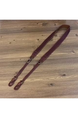 Rahat Hakiki Deri Slr Kamera Omuz Askısı Asılı Halat Canon Nikon Sony Fujifilm Panasonic İçin Uygun - Kahverengi