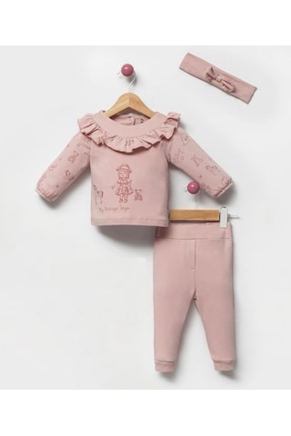 By Bubbles Sevimli Oyuncak Kız Bebek 2'li Takım Pembe