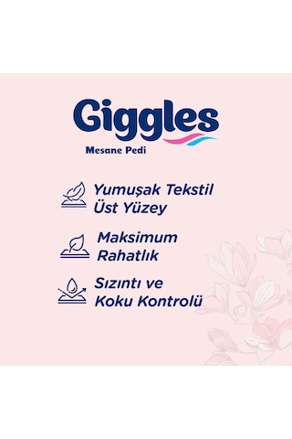 Giggles Kadın Mesane Pedi Large Yoğun 120 Adet