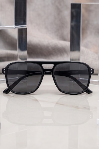 Pilot Model Güneş Gözlük Unisex Model Şık Kesim Çerçeve Old Money Zamansız Tasarım Siyah 33855133