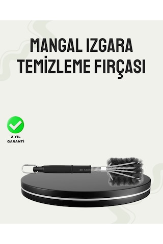 Paslanmaz Çelik Telli Mangal Temizlik Fırçası Çok Renkli