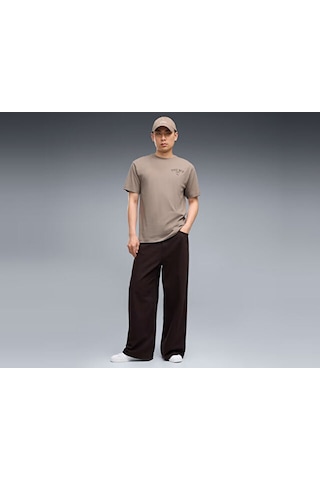 Puma Graphıc Puma Cafe Tee Erkek Günlük Tişört 63676281 Gri