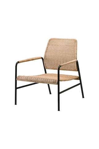 Ikea Beyaz Modern Berjer Koltuk - Rattan Koltuk