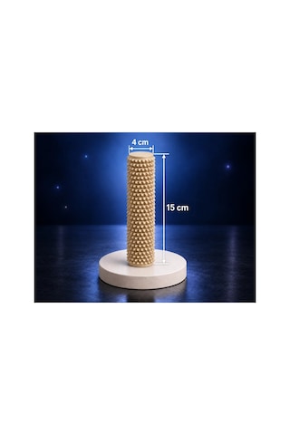 Alvera Dikenli Masaj Silindiri 15 X 4 Cm Ayak Ve Kas Masaj Rulosu - Bej