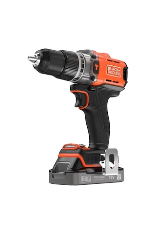 Black+Decker BCD383D1XK-QW 18V 1 Battery Hammer Drill Kitbox 1AM Set