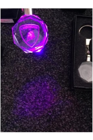 Lamborghini Işıklı Anahtarlık 7 Renk Şık Oto Car Keychain Led Oto Aksesuar