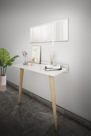 Bicabin Elegance Asia Iki Ayaklı  Dresuar Beyaz