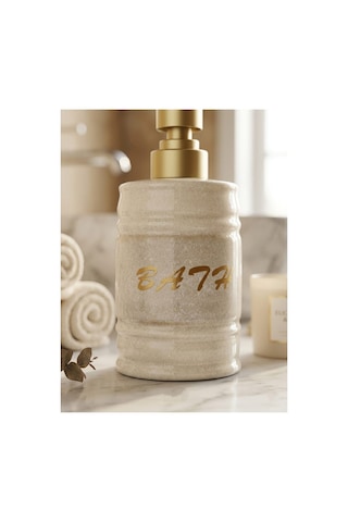 Porselen Sıvı Sabunluk - Lüks Banyo Ve Mutfak Sabunluk - 350 Ml Beyaz - 887961658 Beyaz