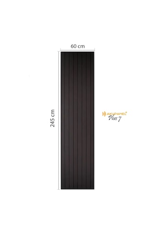 Akupanel Plus7 60 245 Cm Venge Akustik Duvar Paneli Kahverengi