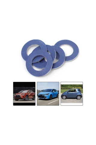 Ranyeek Toyota Ve Lexus Araçları İçin 10 Adet Alüminyum-pamuk Yağ Sızıntı Vidalı Yonga Seti 90430-12031 Uyumlu - İç Çap 12.2mm, Dış Çap 21mm