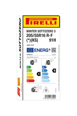 Pirelli 205/55r16 91h Rft Wınter Sottozero Kış Lastiği 2022