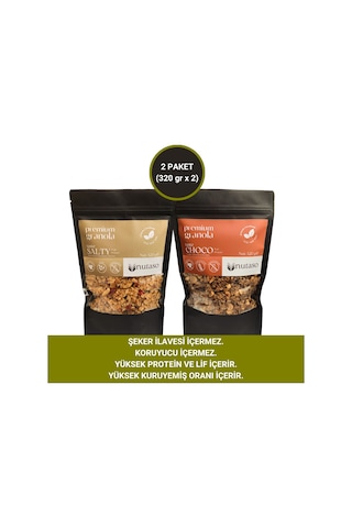 Nutaso Salty Granola 320 G + Choco Granola 320 G