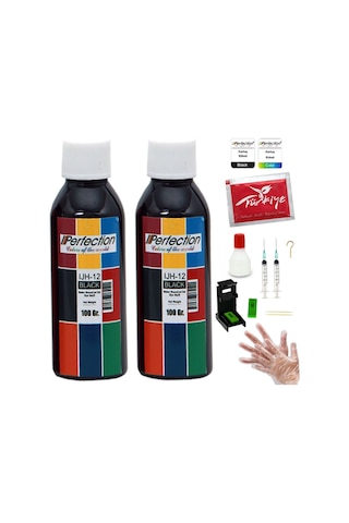 Perfection Hp 704 Siyah Kartuş Uyumlu Dolum Seti 2 X 100 Ml Black