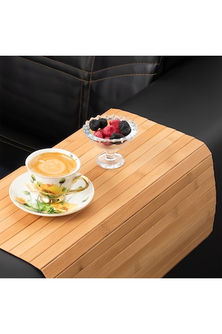 Porsima 220027 Bambu Koltuk Matı Katlanabilir Yan Sehpa