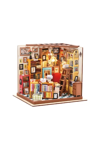 Rolife Sam's Study Library - Kendin Yap Minyatür Maket