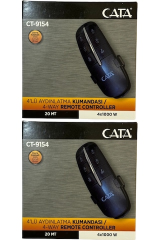 Cata Ct-9154 4'lü Aydınlatma Kumandası 2 Adet