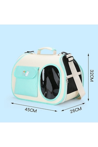 Dm Cbtx Crossbody Pet Çanta - Döküm Köpek Taşıma, Tek Omuz Açık Taşınabilir Çanta Sarı