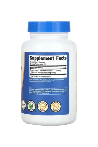 Nutricost Lions Mane Capsules Mwo 700 Mg 90 Kapsül