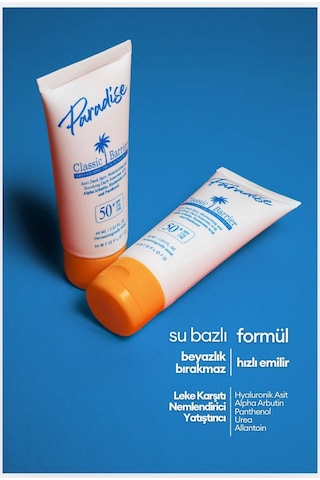 Heraflora Paradise Leke Karşıtı Yüz Güneş Kremi SPF50+ 60 ML