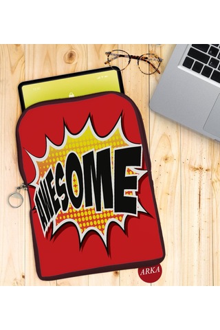 Bk Gift Pop Art Tasarımlı Taşınabilir Koruyucu Tablet Kılıfı & Or