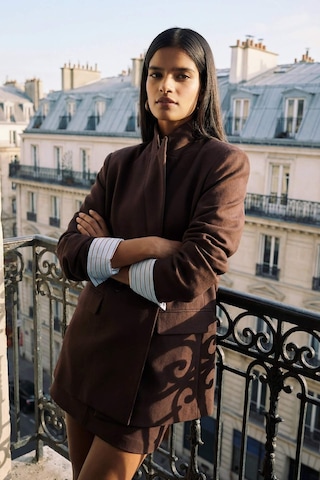 Defacto - Oversize Blazer Ceket E7732AX25AU Kahve