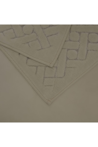 Karaca Home Foley 2'li Banyo Paspası Ekru Renkli