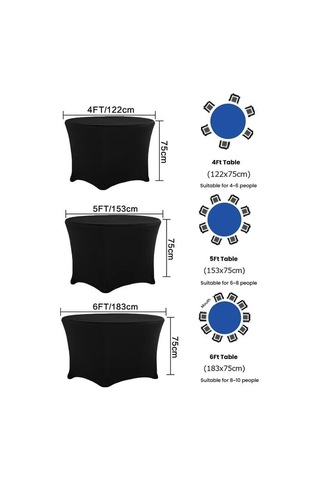Sones Basit Modern Streç Yuvarlak Masa Örtüsü Otel Düğün Ziyafet Dört Köşe Büyük Yuvarlak Masa Örtüsü, Boyut: 153x75cm Kırmızı Kırmızı