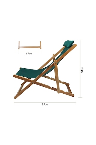 Ahşap Katlanabilir Taşınır Şezlong. Plaj, Bahçe, Teras, Balkon Şezlongu. 3 Lü Set Gri Çok Renkli