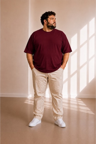 Sngl Tekstil Erkek Büyük Beden Oversize Kısa Kollu T-shirt 3xl 4xl 5xl 6xl 7xl 8xl Vişne Çürüğü