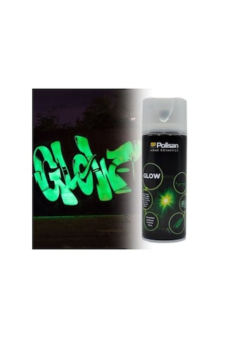 Polisan Sprey Fosforlu Boya Glow 400 ML Karanlıkta Parlayan Boya