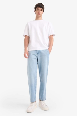 Defacto %100 Pamuk Relax Fit Geniş Paça Jean Kar Yıkamalı Pantolon E1376ax25smnm39 Mavi