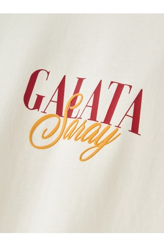 Gsstore Galatasaray Erkek T-shirt E261075 Ekru