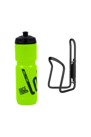 Elite Super Loli 800ml Bisiklet Matara Kafes Seti Neon Yeşil