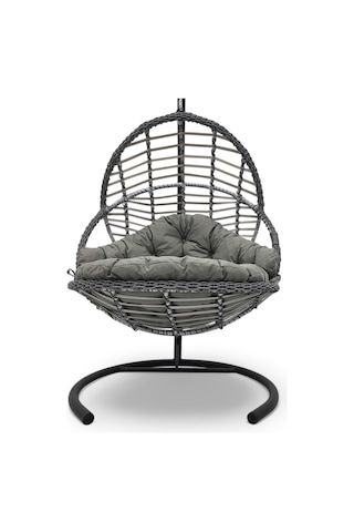 Wellagarden Apemia Rattan Gri Salıncak