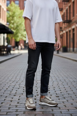 Dosa Shoes Bağcıklı Erkek Casual Ayakkabı-lacivert Bej