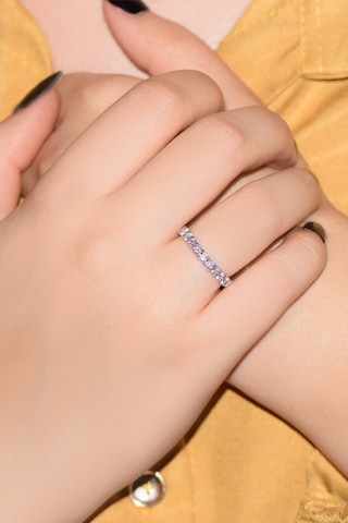 0.39 Ct Pırlanta Yarım Tur Yüzük