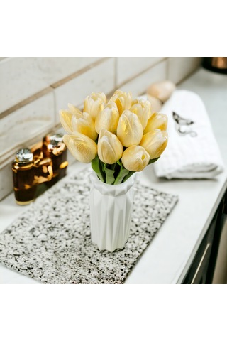 Yapay Islak Lale Altın Sarı 10 ' Lu Premium Gold Design Altın Rengi