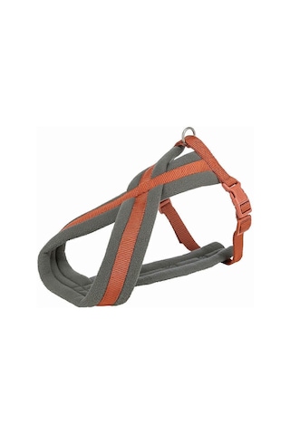 Trixie Premium Köpek Yürüyüş Göğüs Tasması L 60-100 Cm / 25 Mm Turuncu Açık Gri