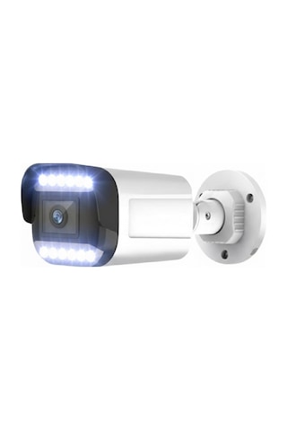 4 Lü Hareket Algılayan 5 Mp Lens 12 Warm Led Gece Renkli Gösteren Güvenlik Kamerası Seti Bs 3312w