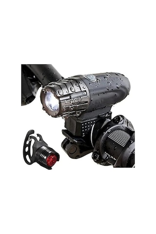 Dancemonkey Usb Şarjlı Bisiklet Farı & Arka Lamba - 360 Dönme, Su Geçirmez, Kırmızı Turuncu