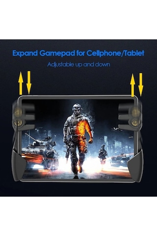 Xindoker Tablet Ve Akıllı Telefonlar İçin Altı Parmaklı Oyun Kolu - Hızlı Tepki, Şarj Portu Ve Anti Kayma Tasarımıyla Pubg Kontrol Cihazı