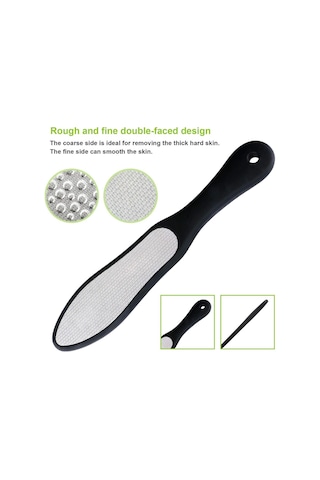 Paslanmaz Çelik Çift Taraflı Ayak Dosyaları Sert Cilt Ayak Pedikür Törpü Scrubber Ayak Dosyası Nasır Sökücü Taşlama Ayak Cilt Bakımı