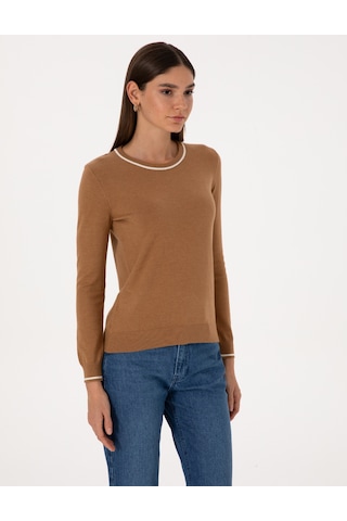 Pierre Cardin Kadın Camel Kazak /triko 50315910-vr015 Camel