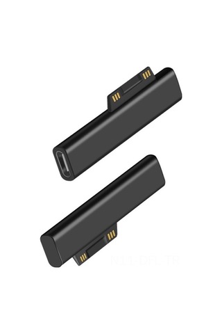 Dofolink Usb-c'den Surface Pd Hızlı Şarj Adaptörü - Pro 3/4/5/6, Book Uyumlu, Abs Malzeme, Siyah 45w+ Gerekli