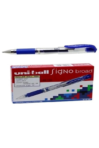 Şeylişeyler - Uni-ball Signo Broad Imza Kalemi 1.0 Mavi 12 Adet Mavi